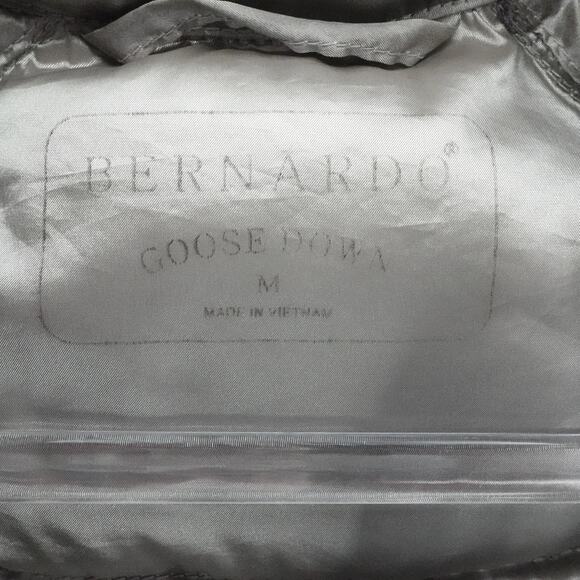 Bernardo‎ Vest Womens Medium Gray Goose Down Packable Lightweight Puffer Jacket - Picture 3 of 11